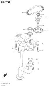 20002F-040001 (2020) 200hp E01 E40-Gen. Export 1 - Costa Rica (DF200T  DF200T) DF200 drawing OIL PUMP