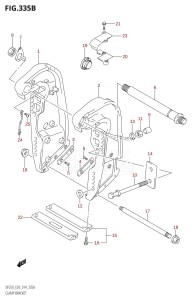 DF225Z From 22503Z-410001 (E03)  2014 drawing CLAMP BRACKET (DF200Z:E03)