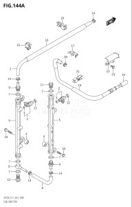 22503Z-240001 (2022) 225hp E11 E40-Gen. Export 1-and 2 (DF225Z) DF225Z drawing FUEL INJECTOR (E01,E11)