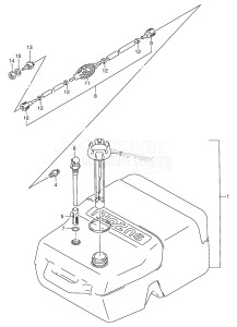 DT8S From 0801-231001 ()  1992 drawing FUEL TANK (PLASTIC:25L)