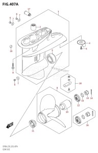 DF40A From 04003F-040001 (E03)  2020 drawing GEAR CASE (DF40A,DF50A,DF60A)