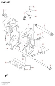 DF200Z From 20002Z-310001 (E01 E40)  2013 drawing CLAMP BRACKET (DF200Z:E01:(X-TRANSOM,XX-TRANSOM))