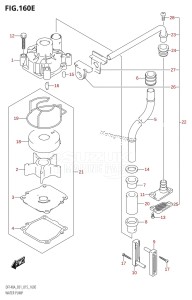 DF140A From 14003F-510001 (E40)  2015 drawing WATER PUMP (DF115AZ:E40)