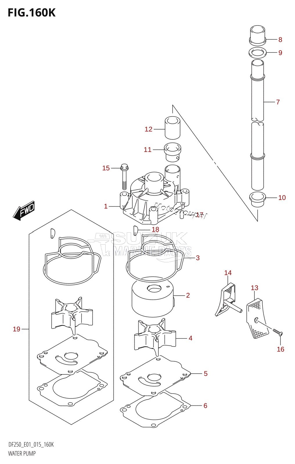 WATER PUMP (DF250T:E40)