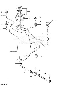 DT85 From 8501-410444 till 412597 ()  1984 drawing OIL TANK (MODEL VF)