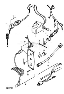 DT25 From 02501K-231001 ()  1995 drawing OPTIONAL : ELECTRICAL (FOR ELECTRIC STARTER)