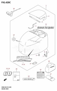 DF60A From 06002F-310001 (E03)  2013 drawing ENGINE COVER (DF60A:E03)