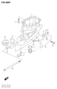 DF115AZ From 11503Z-610001 (E01 E3 E11 E40)  2016 drawing DRIVE SHAFT HOUSING (DF140AT:E11)