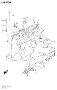 DF150Z From 15002Z-710001 (E01 E40)  2017 drawing GEAR CASE (DF175Z:E01)