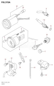 DF100 From 10001F-980001 (E01)  2009 drawing SENSOR