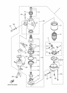 F250A drawing STARTER-MOTOR