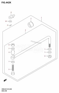 DF50A From 05003F-410001 (E01)  2014 drawing DRAG LINK (DF60AQH:E40)