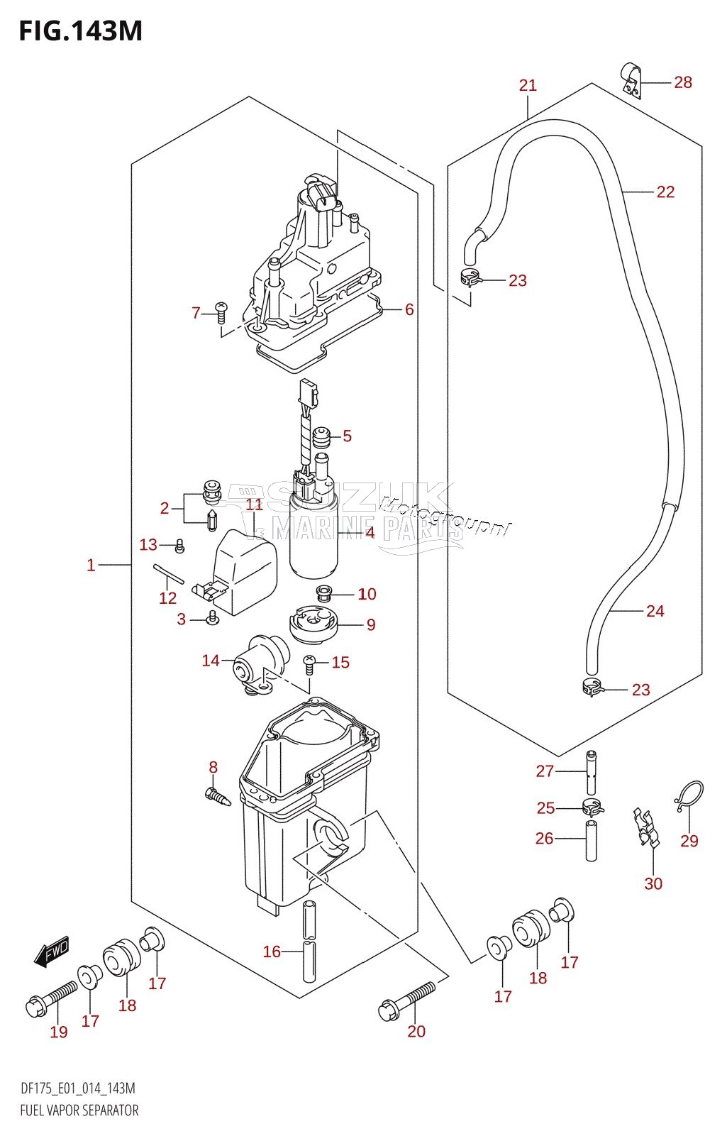 FUEL VAPOR SEPARATOR (DF175TG:E40)