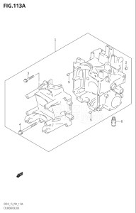 01503F-110001 (2011) 15hp P01-Gen. Export 1 (DF15  DF15R) DF15 drawing CYLINDER BLOCK (K4)