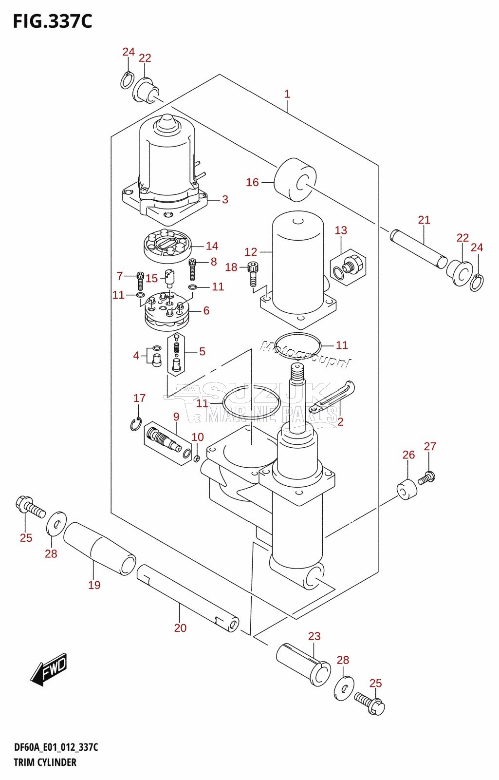 TRIM CYLINDER (DF50A:E01)