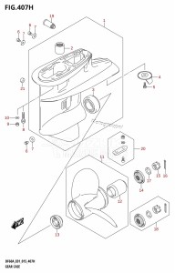 DF40A From 04003F-510001 (E01 E13)  2015 drawing GEAR CASE (DF60A:E40)