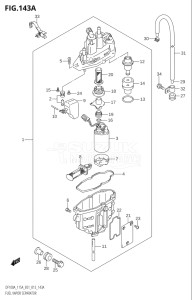 11503F-310001 (2013) 115hp E01 E40-Gen. Export 1 - Costa Rica (DF115AT) DF115A drawing FUEL VAPOR SEPARATOR (DF100AT:E01)