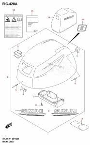 DF8A From 00801F-710001 (P01)  2017 drawing ENGINE COVER (DF8A:P01)