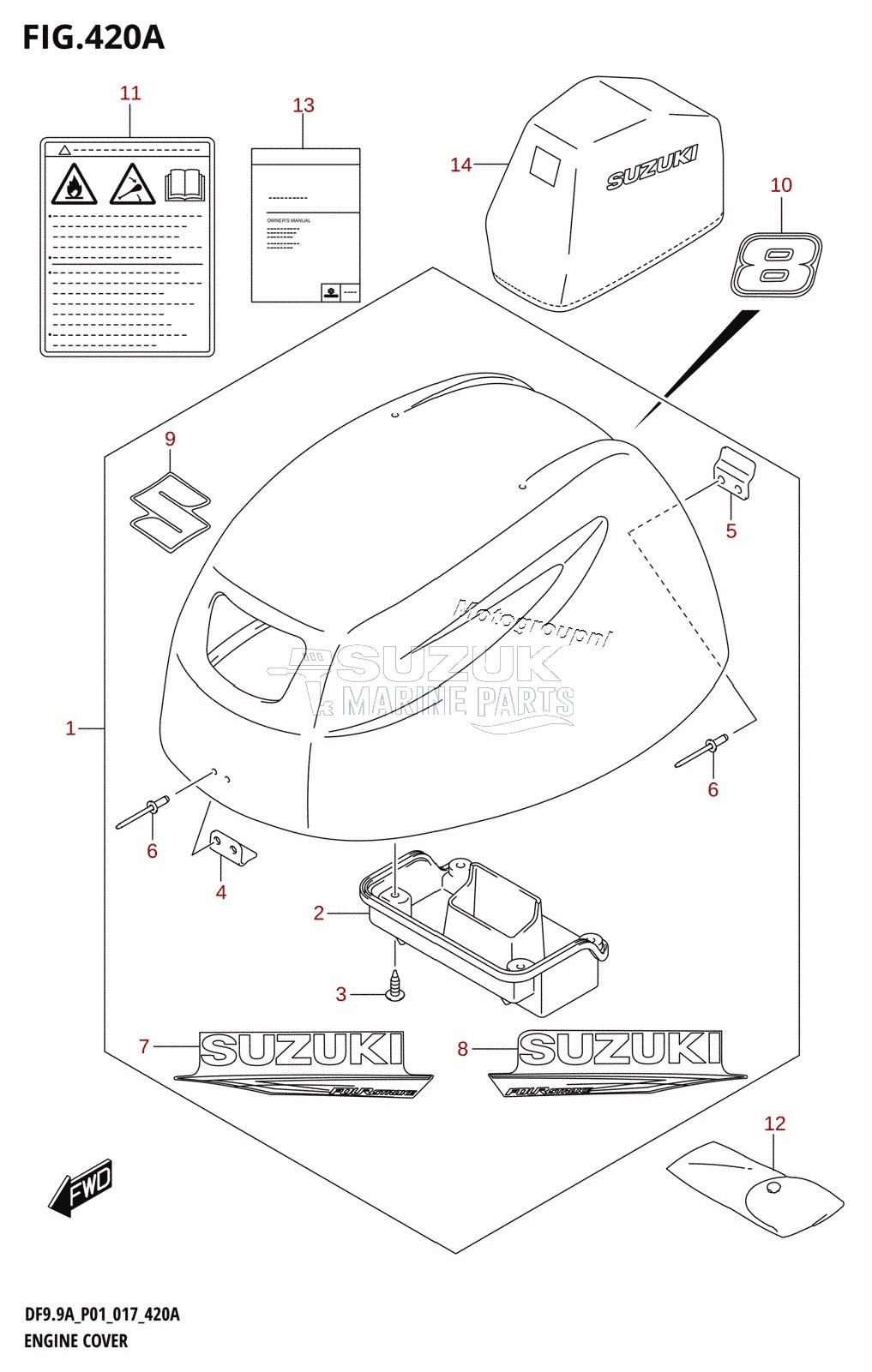 ENGINE COVER (DF8A:P01)