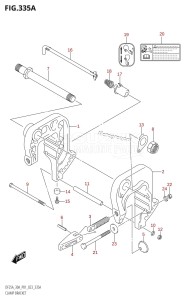 DF25A From 02504F-240001 (P01)  2022 drawing CLAMP BRACKET (DF25A,DF25AR,DF30AR)