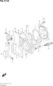 00603F-140001 (2021) 6hp P01-Gen. Export 1 (DF6A) DF6A drawing CYLINDER HEAD