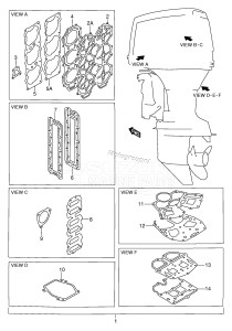 DT200STC From 20001-907123 ()  1989 drawing OPTIONAL : GASKET SET (DT200EPI /​ 225 /​ 150EPI)