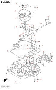 DF225T From 22503F-610001 (E01 E40)  2016 drawing ENGINE HOLDER (DF200T:E01)