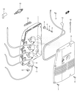 DT115 From 11502-811083 ()  1988 drawing IGNITION (DT115S /​ DT140EPI)