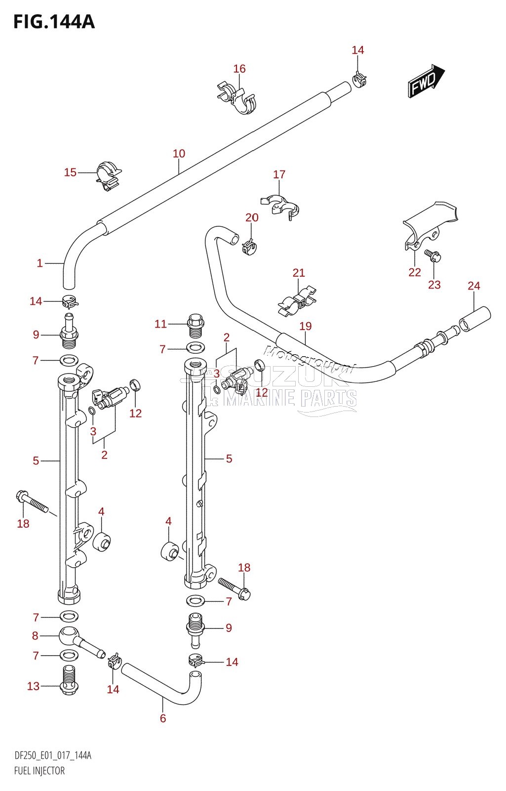 FUEL INJECTOR (DF200T:E01)