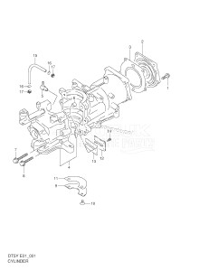 DT5 From 05004-151001 ()  1999 drawing CYLINDER