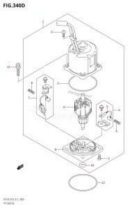 DF200 From 20002F-210001 (E03)  2012 drawing PTT MOTOR (DF225Z:E03:(X-TRANSOM,XX-TRANSOM))