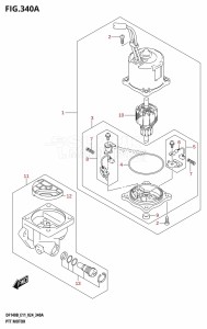 DF100C From 10005F-440001 (E01)  2024 drawing PTT MOTOR (DF140BT,DF140BZ)