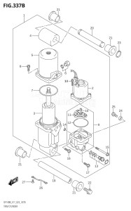 14005Z-340001 (2023) 140hp E11 E40-Gen. Export 1-and 2 (DF140BZ) DF140BZ drawing TRIM CYLINDER (DF115BT,DF115BZ)