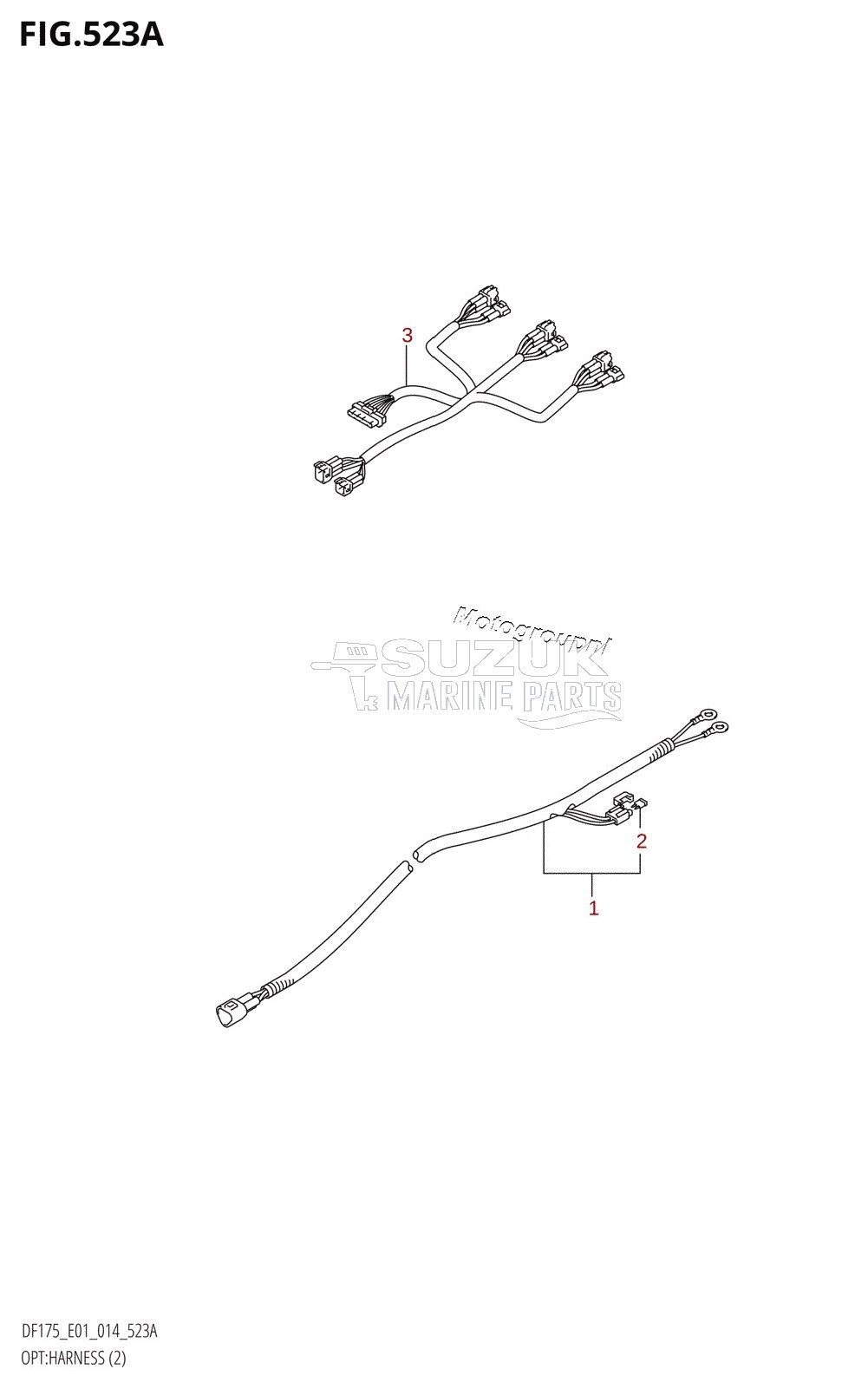 OPT:HARNESS (2) (DF150T:E01)