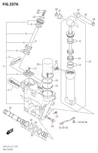 DF225T From 22503F-710001 (E01 E40)  2017 drawing TRIM CYLINDER (DF200T:E40:X-TRANSOM)