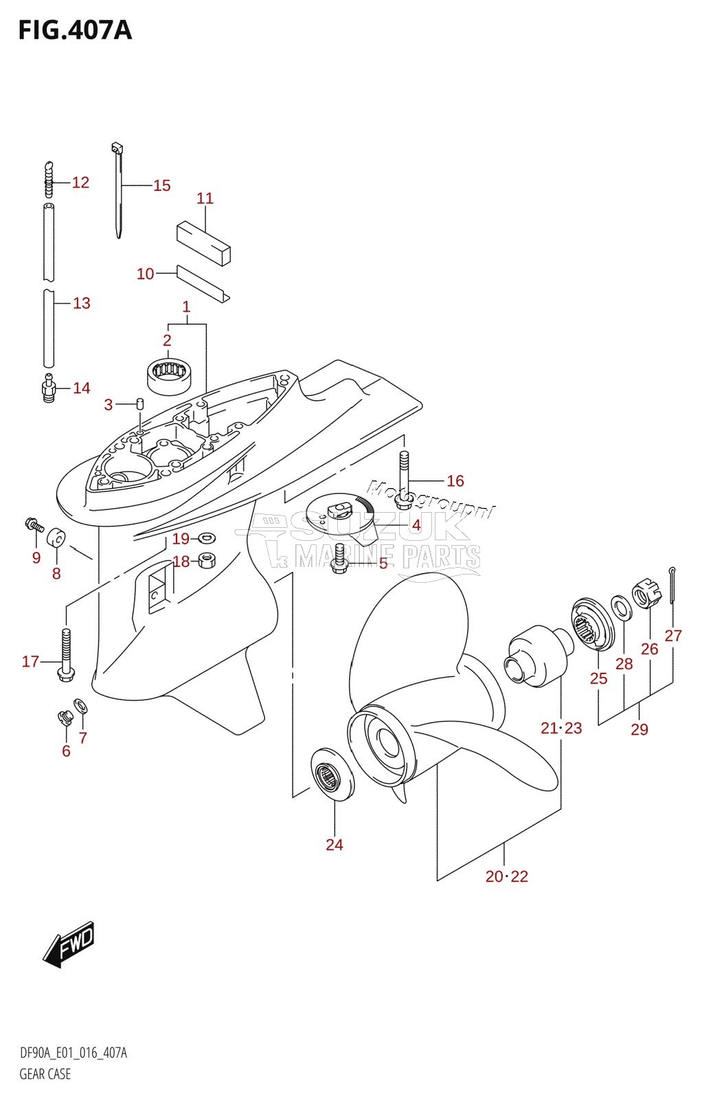 GEAR CASE (DF70A:E01)