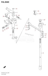 DF140A From 14003F-410001 (E03)  2014 drawing CLUTCH SHAFT (DF140AT:E03)