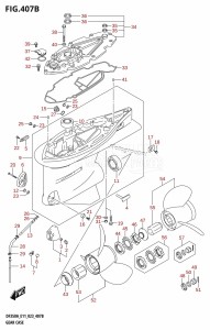 DF350A From 35001F-040001 (E01 E03  -)  2020 drawing GEAR CASE (023)