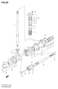 DF140 From 14001F-421001 (E01 E40)  2004 drawing TRANSMISSION