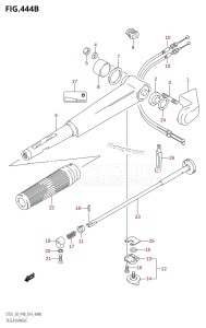 DT30 From 03005-410001 ()  2014 drawing TILLER HANDLE (DT30:P40)