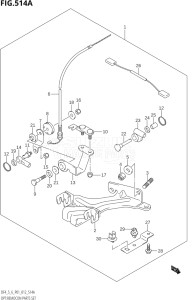 00502F-310001 (2013) 5hp P01-Gen. Export 1 (DF5) DF5 drawing OPT:REMOCON PARTS SET