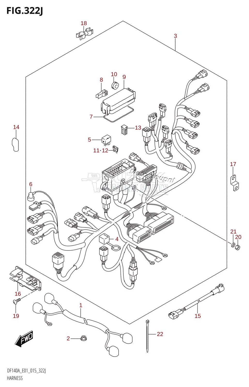 HARNESS (DF140AZ:E40)