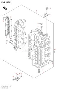 DF115AST From 11504F-510001 (E03)  2015 drawing CYLINDER BLOCK (DF100AT:E03)