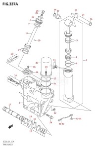 DF250Z From 25001Z-510001 (E01 E40)  2005 drawing TRIM CYLINDER (X-TRANSOM,XX-TRANSOM)