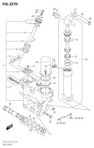 DF250Z From 25003Z-610001 (E40)  2016 drawing TRIM CYLINDER (DF200Z:E40)