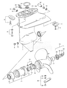 DF15 From 01501F-861001 ()  1998 drawing GEAR CASE