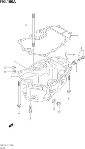 04001F-971001 (1999) 40hp E01-Gen. Export 1 (DF40QHX  DF40TX) DF40 drawing OIL PAN