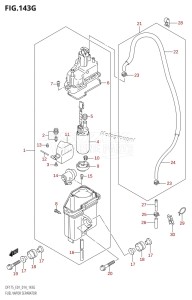 DF150 From 15002F-410001 (E01 E40)  2014 drawing FUEL VAPOR SEPARATOR (DF150ZG:E01)