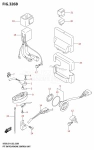 DF250Z From 25003Z-340001 (E11 E40)  2023 drawing PTT SWITCH /​ ENGINE CONTROL UNIT (DF250ST)