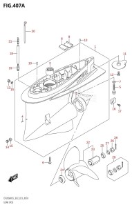 DF150AST From 15004F-040001 (E03)  2020 drawing GEAR CASE (020,021,022)